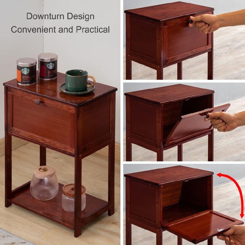 Modern Storage Cabinet Bedside Furniture & Accent End Table Chest for Home, Bedroom Accessories, Office, College Dorm