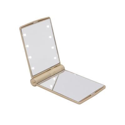 Hot Selling Folding Portable Make up Vanity Mirror with LED