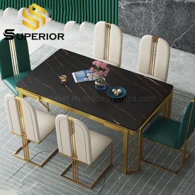 2020 New Luxury Dining Room Furniture Slate Modern Dining Table