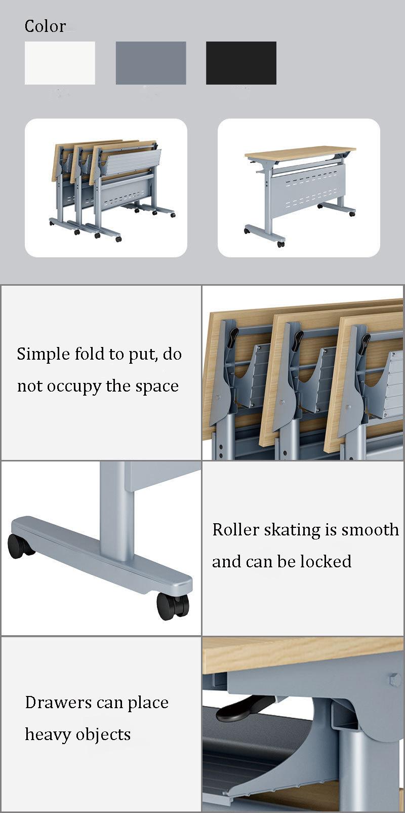 Hot Sale Modular Modern Folding Training Meeting Table Office Desk Furniture Specifications Adjustable Desk Office Desk