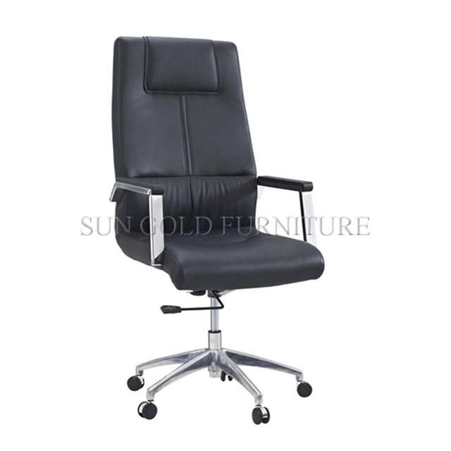 High Back and Genuine Leather Swivel Executive Office Chair (SZ-OCE161)