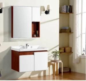 Modern Wall Mounted Solid Wood Bathroom Vanities with Mirror Cabinet-8036