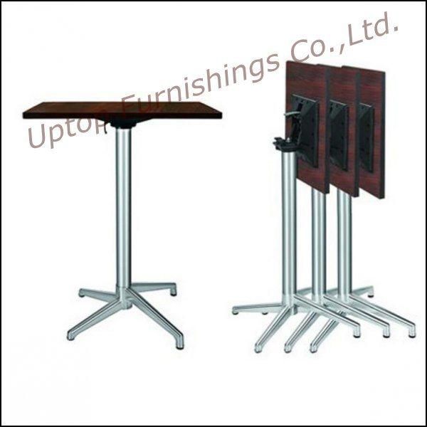 (SP-FT398) Space Save Modern Stainless Steel Bar Table Foldable