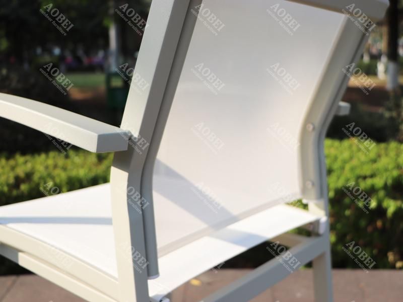 Modern Garden Patio Outdoor Hotel Home Villa Balony Backyard Leisure Stackable Chair Furniture Set