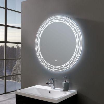 Rectangle Round Frameless Decorative Wall Mirror LED Lighted Bathroom Mirror
