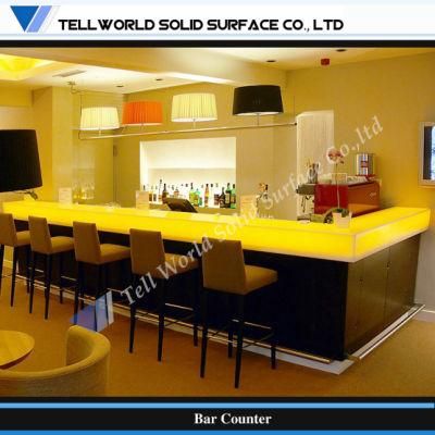 High Quality Acrylic Solid Surface Artificial Marble Bar Table (TW-PACT-008)