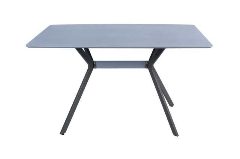 Hot Sell MDF Table Top Dining Table with Coated Steel Tube Leg