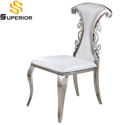 Used Banquet Wedding Stainless Steel Dining Chairs Factory Price