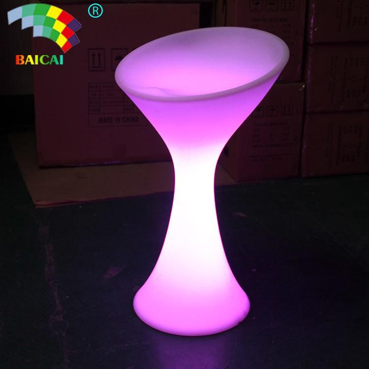 Colorful LED Bar Stool with Plastic