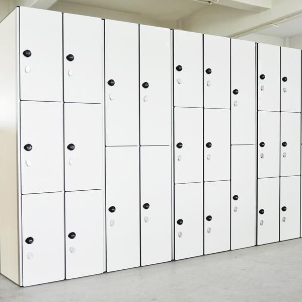 Modern Design 12mm HPL Compact Laminate Single Door Lockers Cabinet for Sport Center