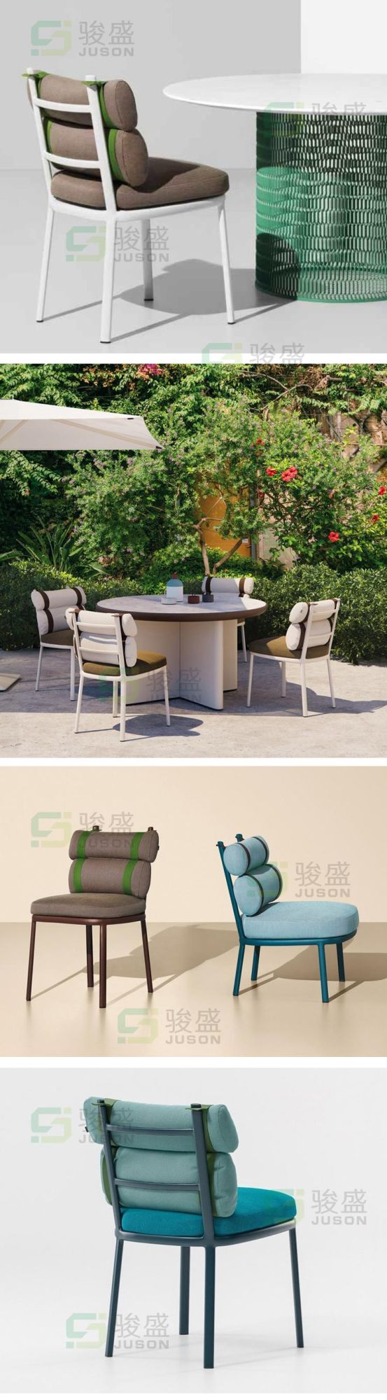 Hot Sale Hotel Furniture Living Room Dining Set Modern Outdoor Rattan Chair Patio Wicker Dining Chair Garden Set Table and Chair