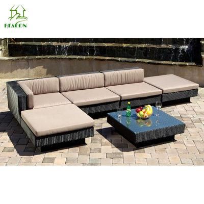 Modern Customized Outdoor Garden Home Hotel Patio Bar Villa Leisure Corner Fabric Sofa Lounge Furniture Set