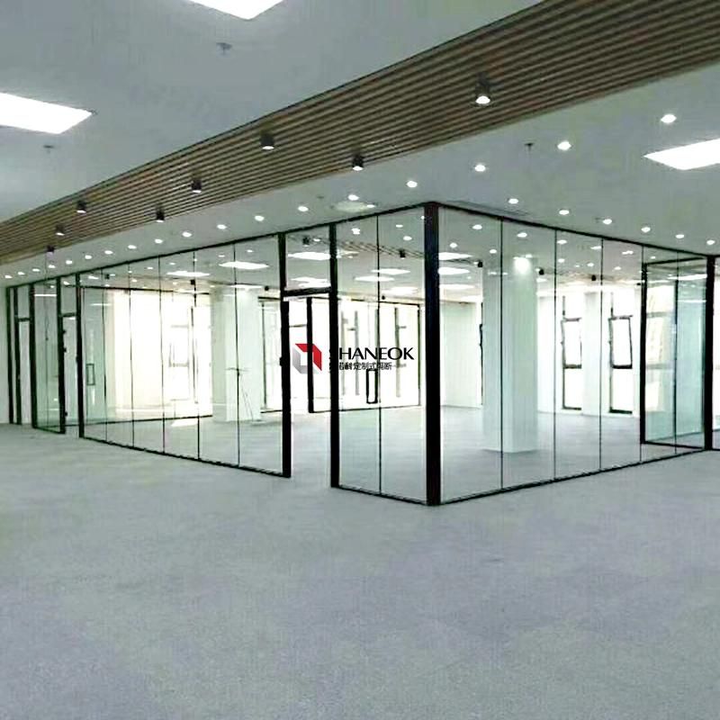 Aluminum Frame Single Glazed Partition for Office Meeting Room