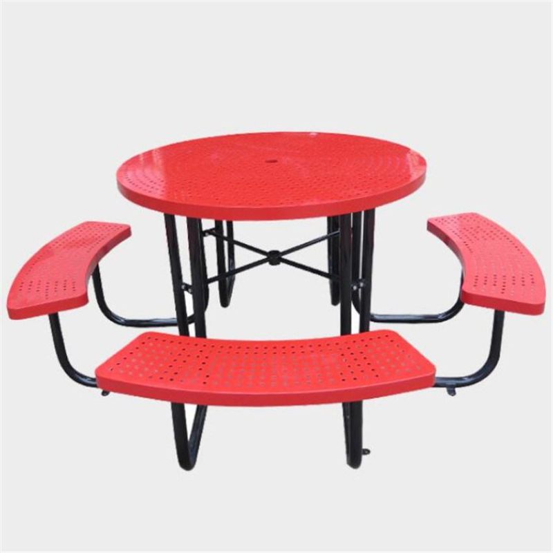 Hot Sale Picnic Table Bench Modern Outdoor Metal Furniture Sets