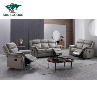 Chinese Modern Style Cow Leather Sofa Leather Furniture Home Living Room Sofa Furniture