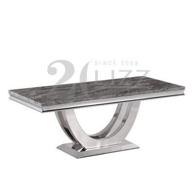 Fctory Direct Sell Nordic High Grade Modern Home Furniture Luxury Marble Top Dining Table