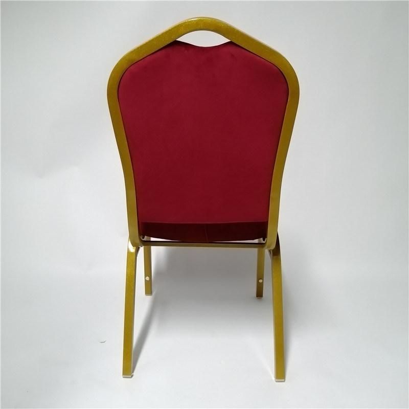 High Density Foam Metal Banquet Chair with Velvet Cover