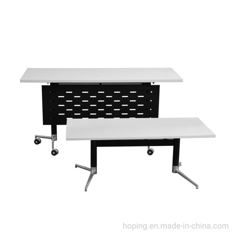New Folding Office Training Conference Meeting Student Table Metal Design Luxury Event Conference Reception Manager′s Office Table
