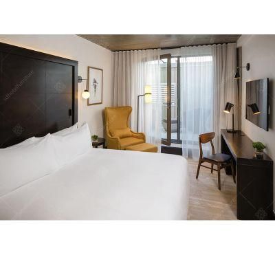 Modern Concise Wooden Hotel Bedroom Furniture Sets for Sale