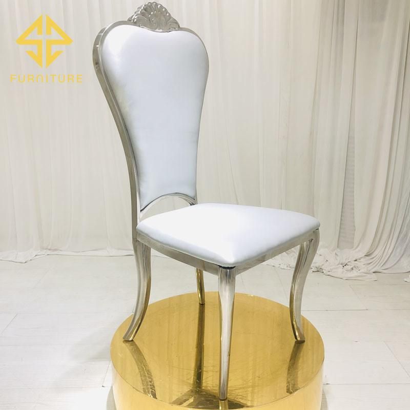 Africa Hot Sale Stainless Steel Dining Chair Hotel Furniture Wedding Events Chairs