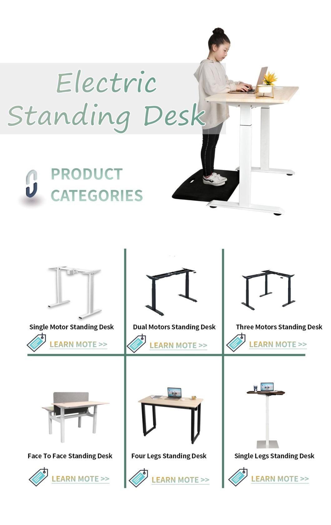 Manual Height Adjustable Black Color Table Frame Office Desk