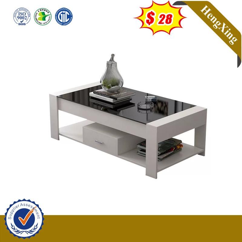 Luxury Glass Modular Hot Sell Shining Teak Assemble Table Furniture (UL-MFC066.2)