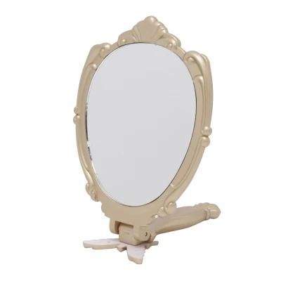 Hot Selling High Definition Glass Delicate Pattern Framed Makeup Mirror Compact Mirror