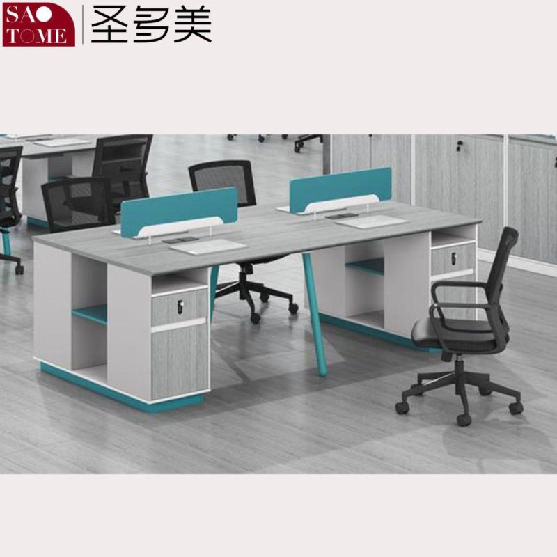 Modern High Quality Office Furniture Computer Desk Office Table Four Seater