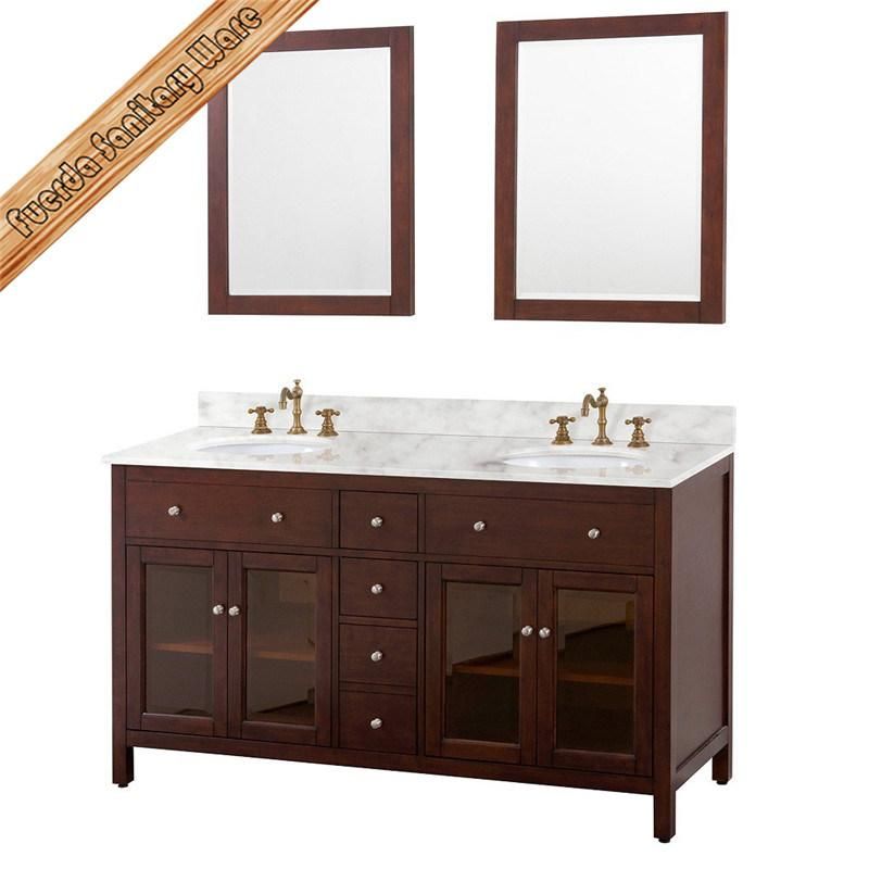 Modern Solid Wood Bath Cabinet Bath Furniture Fed-1008