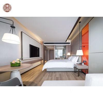 5 Star Hotel Bedroom Furniture Set Wooden Bed for Customization
