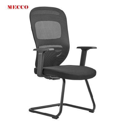 China Office Furniture Conference Black Mesh Fabric Reception Staff Computer Visitor Meeting Training Ergonomic Office Chair