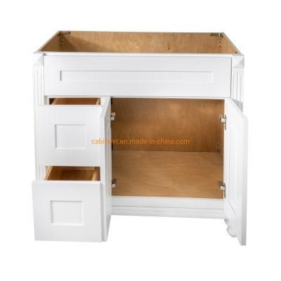 Framed White Shaker Bathroom Vanity Cabinets Manufacture Custom Make Espresso