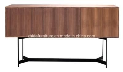Home Furniture Bedroom Modern Black Base Wooden Living Room Cabinet