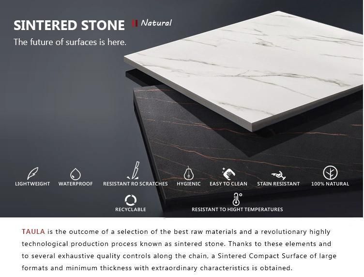 High Quality White Rock Plate Top Table Marble Dining Table