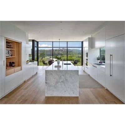 Free 3D Customized High Gloss White Cheap Modular Design PVC Modern Kitchen Cabinets