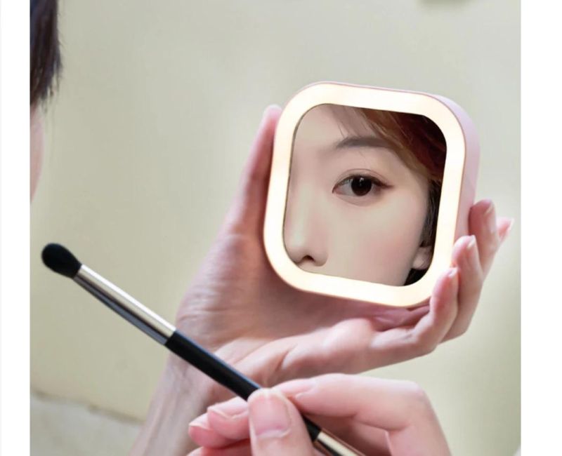 LED Rechargeable Makeup Mirror Mini LED Light Mirror