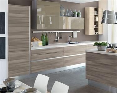 Contemporary High Pressure Integrated Durable Laminate Kitchen Cabinet Furniture