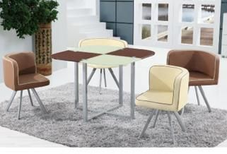 Hot Selling Modern Glass Dining Set, Dining Table and Chair, Dining Room Furniture