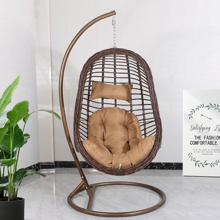 Modern Design Outdoor Egg Wicker Hanging Garden Home Rattan Swing Chair
