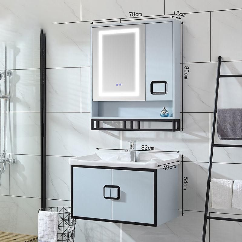 Modern Waterproof Wall Mounted Cabinet Bathroom Vanity with Mirror