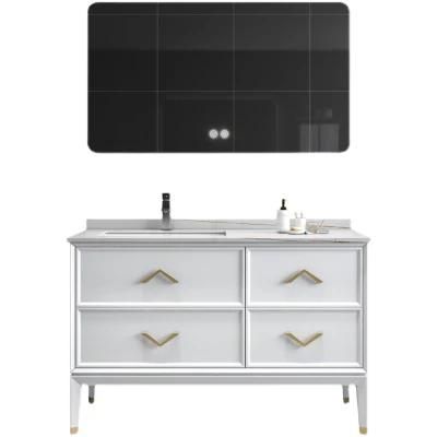 Rock Plate Nordic Floor Simple Bathroom Cabinet