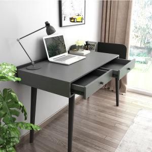 Elegant Nordic Multifunctional Home Office Computer Desk with Pine Legs