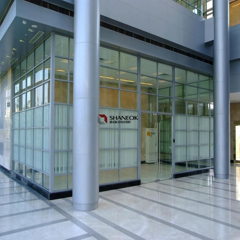 Exquisite Laminated Glazed Demountable Glass Partitions Walls