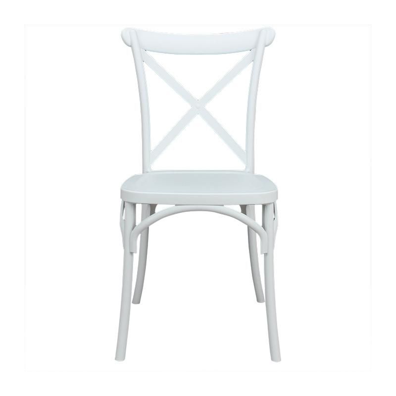 Wholesale Outdoor Furniture Modern Style Garden Furniture Santos Plastic Chair Eco-Friendly PP Armless Dining Chair