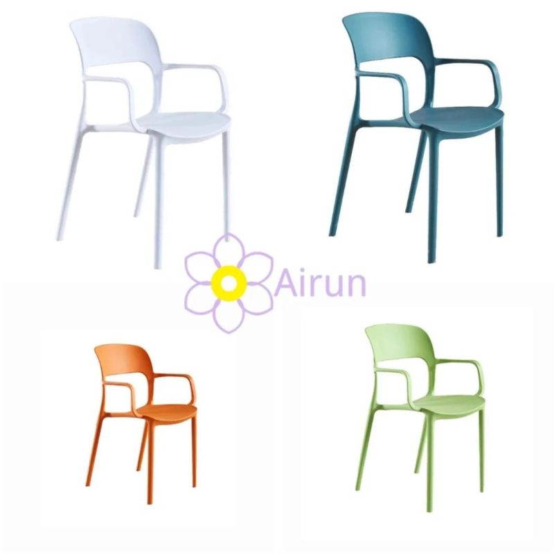 Restaurant Furniture Dining Chair with Armrest Banquet Chair Plastic Waterproof Chair Cadeiras