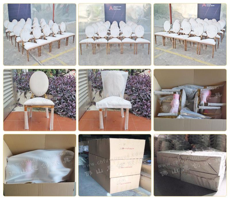 Hyc-Ss26D Foshan Wholesale Hot Sale Stainless Steel Fancy Wedding Chair for Banquet