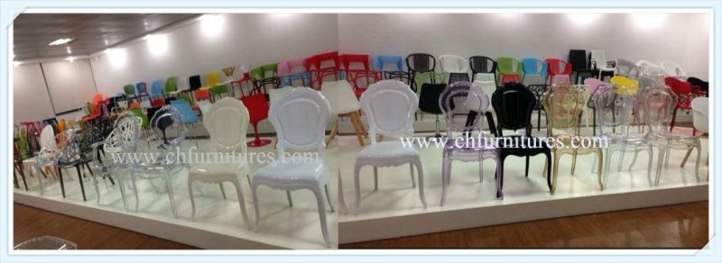 Dining Room Stackable Plastic Stool with Arm for Wedding in Korea (YC-P33-1)