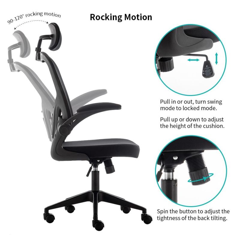Modern Ergonomic Professional Height Adjustable Whole Mesh Office Staff Desk Executive Conference Room Meeting Chair