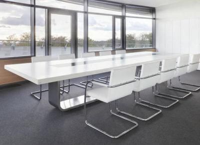 Modern Acrylic Solid Surface 10-20 Person Conference Table for Office