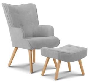 Modern Fabric Wooden Leisure Hotel Home Garden Office Outdoor Living Room Bedroom Dining Room Furniture Recliner Sofa Chair